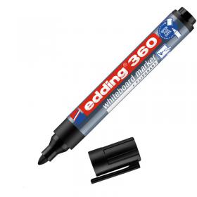 edding 360 whiteboard Black marker Box of 10 34465J