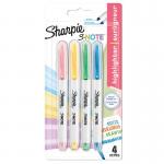 Sharpie 2138234 S-Note Chisel Tip Creative Markers Pack of 4 34518J