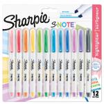 Sharpie 2138233 S-Note Chisel Tip Creative Markers Pack of 12 34519J