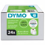 Dymo 99012 24 Rolls of 36mm x 89mm Large Address - BOX DAMAGED 34522J