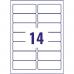 Avery LR7163-100 Recycled Address Labels 100 sheets - 14 Labels per Sheet 34649J