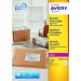 Avery LR7165-100 Recycled Parcel Labels 100 sheets - 8 Labels per Sheet 34650J