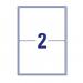 Avery LR7168-100 Recycled Parcel Labels 100 sheets - 2 Labels per Sheet 34652J