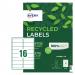 Avery LR7162-15 Recycled Address Labels 15 sheets - 16 Labels per Sheet 34656J