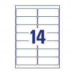Avery LR7163-15 Recycled Address Labels 100 sheets - 14 Labels per Sheet 34657J
