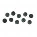 Nobo 1915312 Magnetic 38mm Black Whiteboard Magnets Pack of 10 34763J