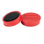 Nobo 1915314 Magnetic 38mm Red Whiteboard Magnets Pack of 10 34764J