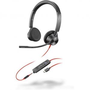 HP Poly Blackwire 3325 3.5mm and USB MS Stereo Headset with USB-A to C