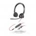 HP Poly Blackwire 3325 3.5mm and USB UC Stereo Headset with USB-A to C Adaptor 34972J