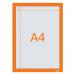 Nobo 1915695 Self-adhesive Magnetic Poster Frame A4 Orange 35016J