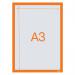 Nobo 1915698 Self-adhesive Magnetic Poster Frame A3 Orange 35019J