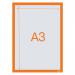 Nobo 1915698 Self-adhesive Magnetic Poster Frame A3 Orange 35019J