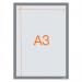 Nobo 1915699 Self-adhesive Magnetic Poster Frame A3 Silver 35020J
