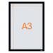 Nobo 1915700 Self-adhesive Magnetic Poster Frame A3 Black 35021J