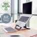 Leitz Ergo Aluminium Ultra-Flat Adjustable Laptop Stand 35080J