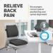 Fellowes Breyta Wedge Seat Cushion with Coccyx Cut Out 35147J