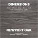 Fellowes Desktop Newport Oak - 1800mm 35187J