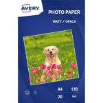 Avery Matt A4 Photo Paper 170gsm 20 Sheets 35294J