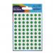 Avery 32-302 8 mm Round Green Stickers 35297J