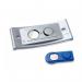 Avery 4835S-M Polar Name Badges - Matt Steel with Magnet 35301J