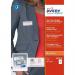Avery 4835S-M Polar Name Badges - Matt Steel with Magnet 35301J