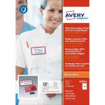 Avery 4839R-L Office Name Badges 81 x 43mm Red 35305J