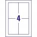 Avery C2318-25 128 x 82mm Printable Cards - 25 sheets - 4 cards per Sheet 35307J