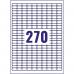 Avery J8659-25 17.8 x 10mm Mini Multipurpose Labels 25 Sheets - 270 Labels per Sheet 35312J