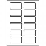 Avery L4782-20 75 x 40mm Self Adhesive Silk Name Badges 20 Sheets - 12 Labels per Sheet 35316J