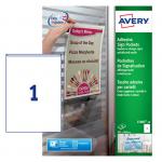 This image features a pack of Avery UK miscellaneous labels, specifically the L7083-10 model. The labels measure 221 x 304mm and come in 10 sheets, with 1 pocket per sheet. The product number is 35322J.