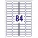 Avery L7656-25 46 x 11.1mm Mini Multipurpose Labels 25 Sheets - 84 Labels per Sheet 35323J