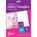Avery MD1001 210 x 297mm White Fabric Transfers 5 Sheets 35324J