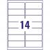 Avery MP7163-40 99.1 x 38.1mm Permanent Multipurpose Labels 40 Sheets - 14 Labels per sheet 35328J