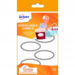 Avery SOLUB18 55 x 29 mm Dissolvable Labels 35329J