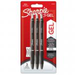 Sharpie Gel Pens 0.7mm Black pack of 3 35337J