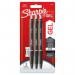 Sharpie Gel Pens 0.7mm Black pack of 3 35337J