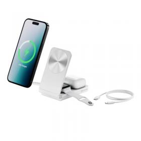 Alogic YOGA 3-in-1 Wireless Charging Stand White 35364J