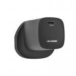 The Alogic Phone Accessories Alogic 20W USB-C Rapid Power Mini GaN Charger 35380J features a compact design and utilizes advanced GaN technology to deliver quick charging for all your USB-C devices. The sleek black charger has a USB-C port and is equipped with intelligent power delivery to optimize charging speeds. The charger also has built-in protection against overcharging, overheating, and short circuits.