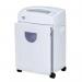 The picture shows the Intimus Medium Office Shredders, specifically the Intimus 2500 CP4 Cross Cut Shredder 35395J. It features a sleek black design with a top loading paper feeder and a control panel with various shredding options. The shredder is compact and would fit well in any office setting.