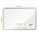 Nobo Premium Plus Enamel Magnetic Whiteboard 900x600mm 35407J