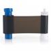 This picture features a black ribbon designed for the Magicard MA1000K printer, capable of producing 1000 prints. The ribbon is labeled with the name Name Badges and has the product number 35421J.