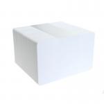 A pack of 100 NXP Name Badges MIFARE Classic 1K NXP EV1 Cards. The cards are white with a glossy finish and a silver chip embedded in the top right corner. The NXP logo is printed in black at the bottom.
