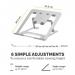 Fellowes Adjustable Laptop Riser Alumia Portable Laptop Stand Silver 35597J