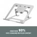 Fellowes Adjustable Laptop Riser Alumia Portable Laptop Stand Silver 35597J