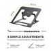 Fellowes Adjustable Laptop Riser Alumia Portable Laptop Stand Black 35598J