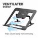Fellowes Adjustable Laptop Riser Alumia Portable Laptop Stand Black 35598J