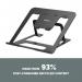 Fellowes Adjustable Laptop Riser Alumia Portable Laptop Stand Black 35598J