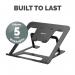Fellowes Adjustable Laptop Riser Alumia Portable Laptop Stand Black 35598J