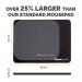 Fellowes Breyta XL Mousepad with Antibacterial Protection Black 35599J