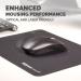 Fellowes Breyta XL Mousepad with Antibacterial Protection Black 35599J